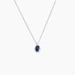 Collier Kriska Or Blanc Saphir Et Diamant - Colliers Femme | Histoire d&rsquo;Or