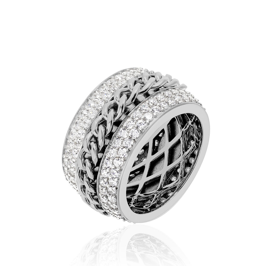 Bague Mariano Argent Blanc Oxyde De Zirconium - Bagues avec pierre Femme | Histoire d’Or