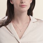 Collier Solitaire Argent Rose Lylwenn Oxyde De Zirconium - Colliers fantaisie Femme | Histoire d&rsquo;Or