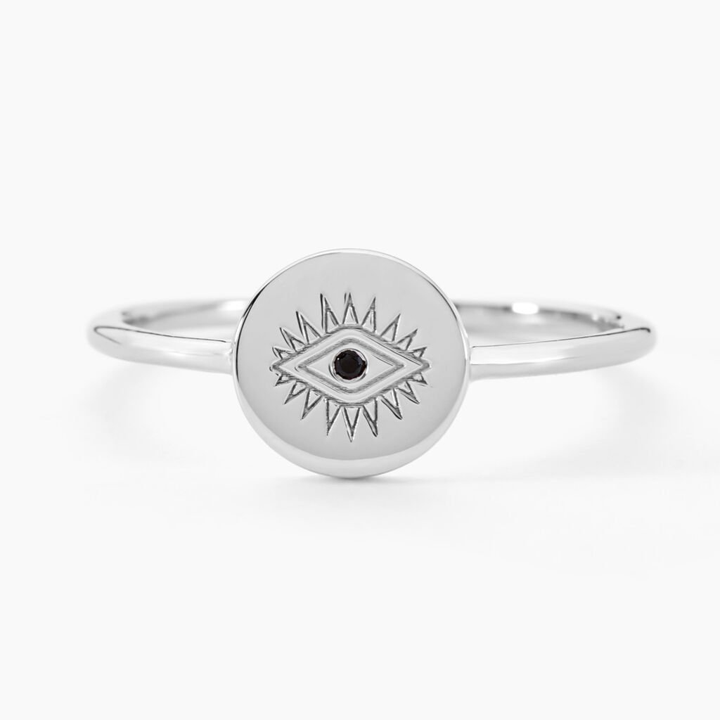 Bague Dristie Argent Blanc Turquoise - Bagues solitaires Femme | Histoire d’Or