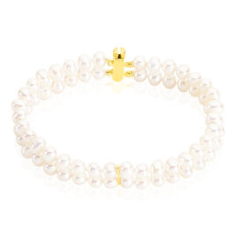 Bracelet 2 Rangs Or Jaune Perle De Culture - Bracelets Femme | Histoire d’Or
