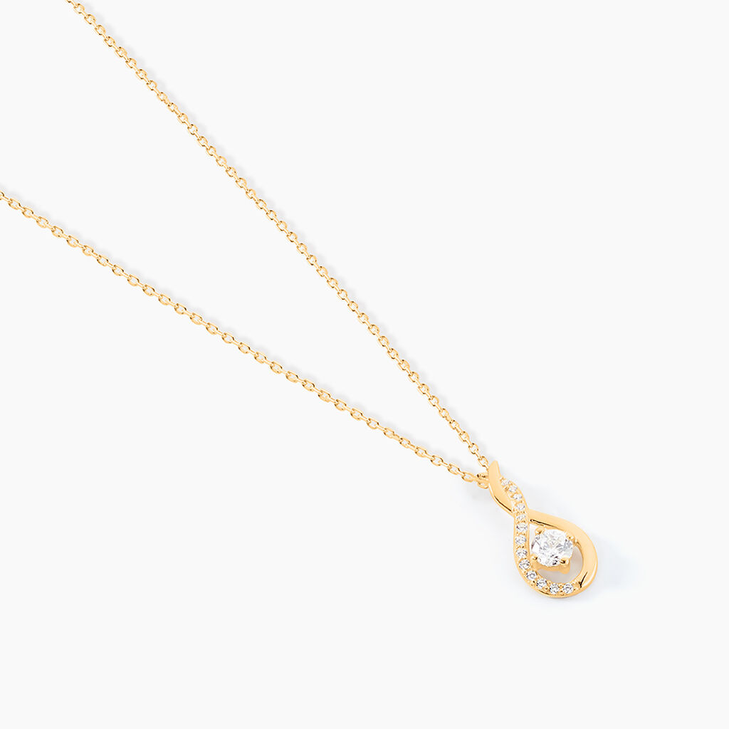 Collier Evana Or Jaune Oxyde De Zirconium - Colliers Femme | Histoire d&rsquo;Or
