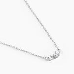 Collier Mariko Argent Blanc Oxyde De Zirconium - Colliers fantaisie Femme | Histoire d&rsquo;Or