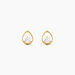 Boucles D'Oreilles Puces Rafiqa Or Jaune Oxyde De Zirconium - Clous d'oreilles Femme | Histoire d&rsquo;Or
