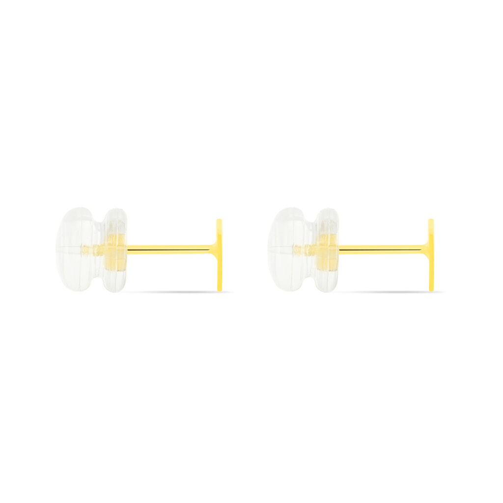 Boucles D'oreilles Puces Anne-berengere Triangle Or Jaune - Clous d'oreilles Femme | Histoire d’Or