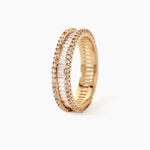 Bague Plaqu&eacute; Or Gallez Oxydes De Zirconium - Bagues avec pierre Femme | Histoire d&rsquo;Or