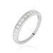 Demi Alliance Juliette Platine Blanc Diamant - Alliances Femme | Histoire d’Or