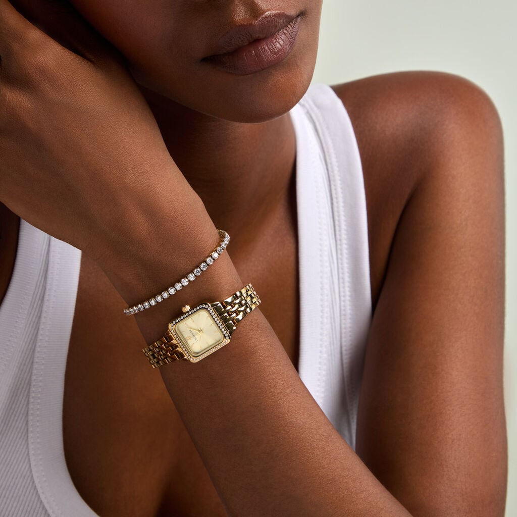 Coffret De Montre Codhor Jade Champagne - F&ecirc;te des m&egrave;res Femme | Histoire d&rsquo;Or