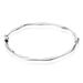 Bracelet Jonc Nathaelae Argent Blanc - Bracelets joncs Femme | Histoire d’Or