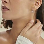 Boucles D'oreilles Pendantes Fantine Argent Blanc Oxyde De Zirconium - Boucles d'oreilles fantaisie Femme | Histoire d&rsquo;Or