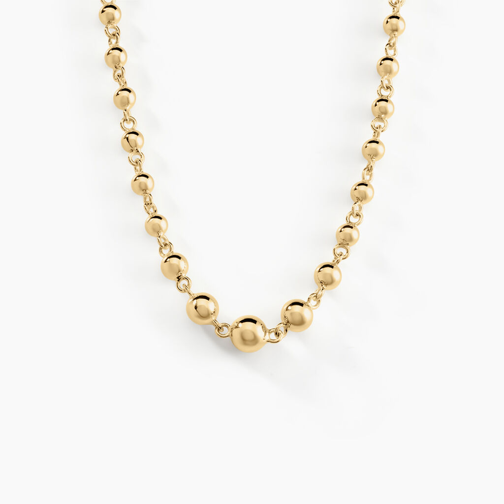 Collier Diona Diona Maille Boule Or Jaune - Chaines Femme | Histoire d&rsquo;Or
