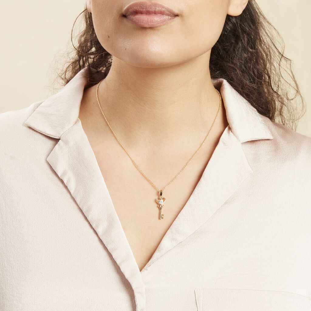 Collier Imman Plaque Or Oxyde - Colliers fantaisie Femme | Histoire d’Or