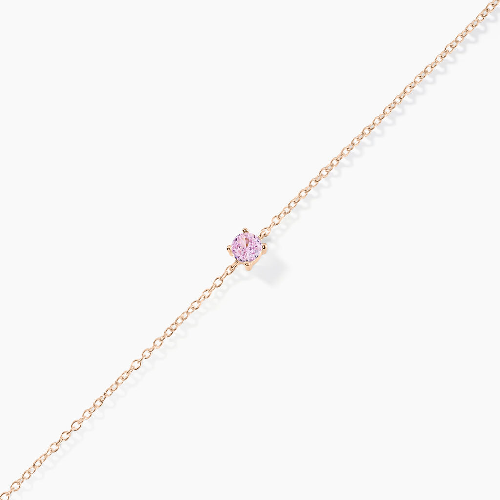 Bracelet Rio Argent Rose Oxyde De Zirconium - Bracelets Femme | Histoire d&rsquo;Or