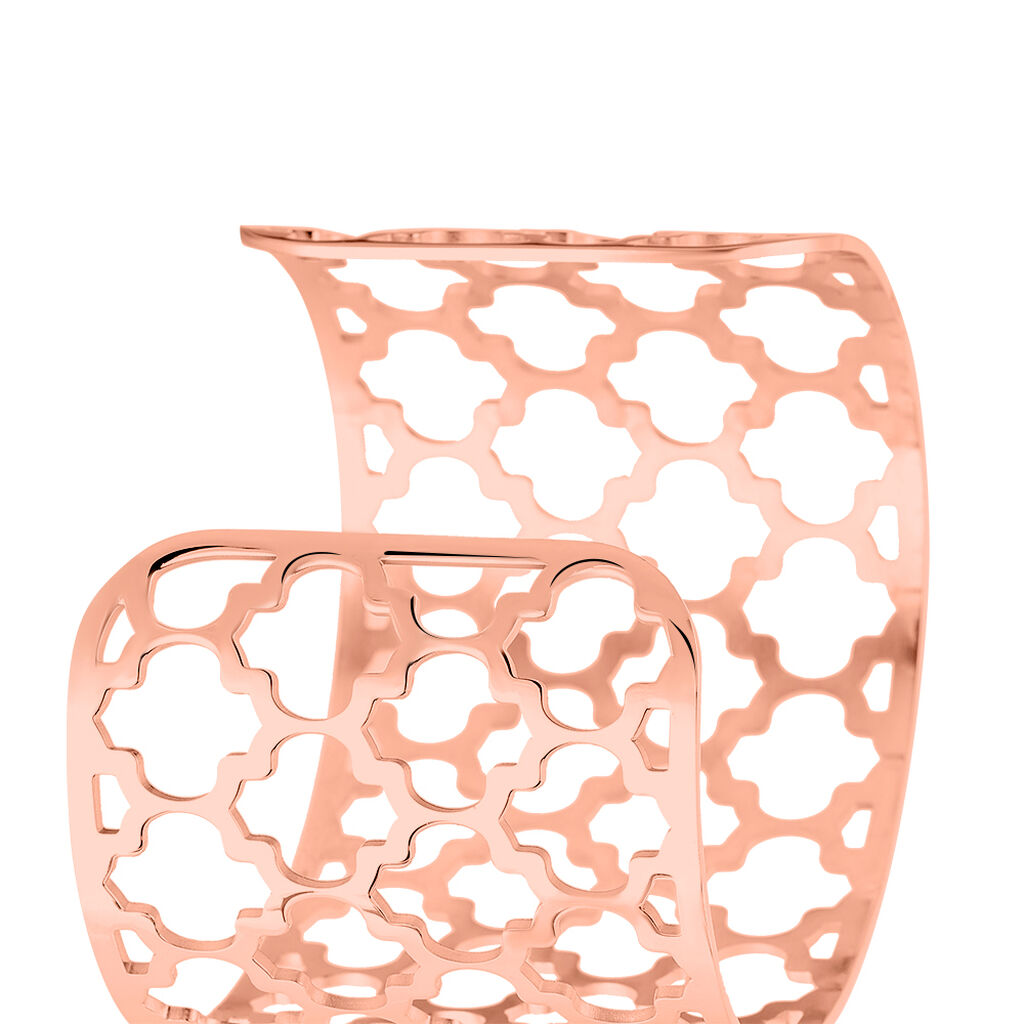 Bracelet Manchette Nevenka Acier Rose - Bracelets manchettes Femme | Histoire d&rsquo;Or