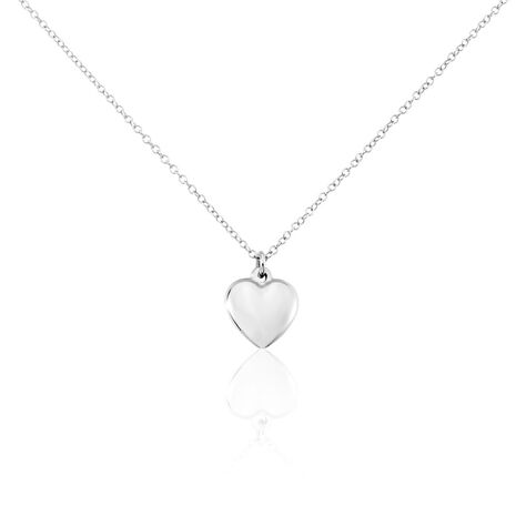 Collier Argent Blanc Ventur - Colliers Coeur Femme | Histoire d’Or