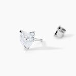 Boucles D'oreilles Puces Argent Blanc Schull Oxydes De Zirconium - Boucles d'oreilles fantaisie Femme | Histoire d&rsquo;Or