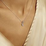Collier Theoline Argent Blanc Oxyde De Zirconium - Colliers fantaisie Femme | Histoire d&rsquo;Or