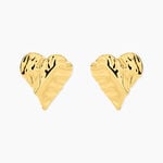 Boucles D'Oreilles Puces Lorina Acier Jaune - Boucles d'oreilles fantaisie Femme | Histoire d&rsquo;Or