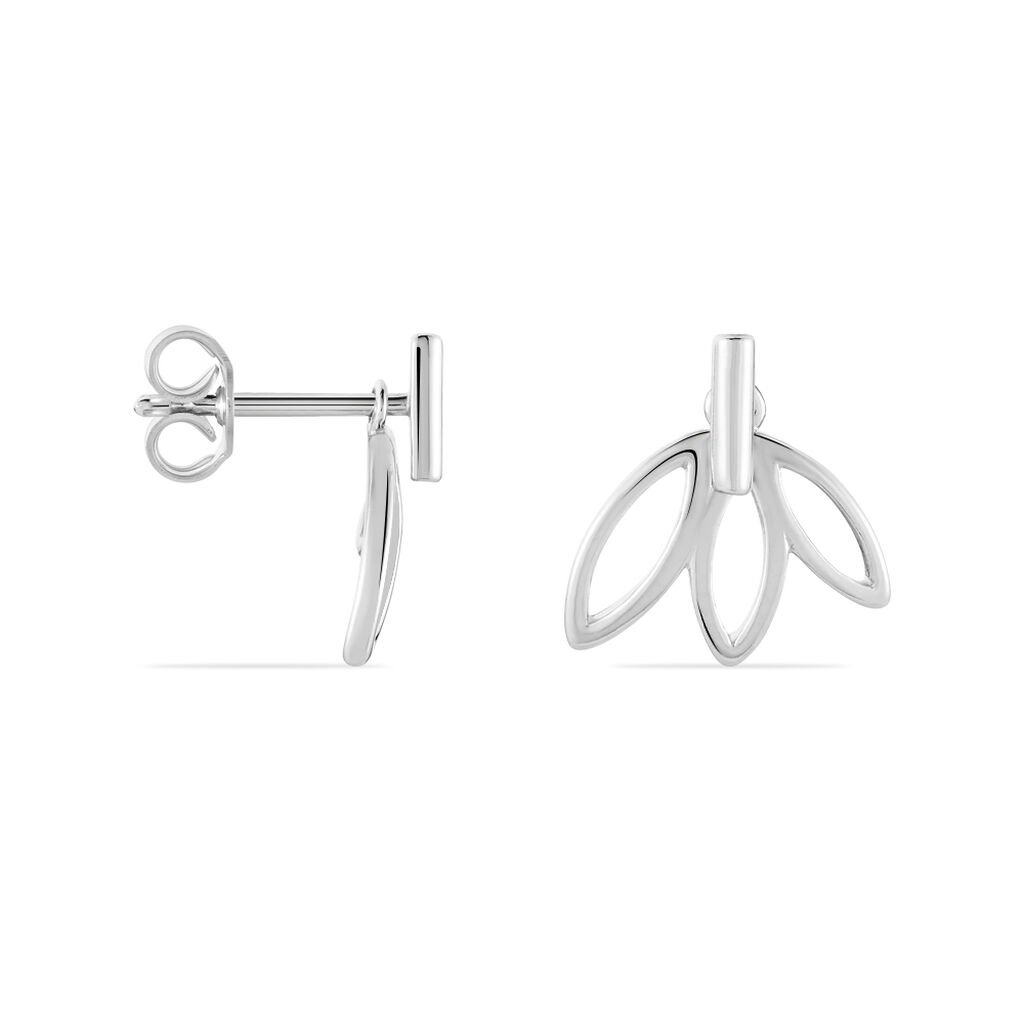 Bijoux D'oreilles Anjali Argent Blanc - Boucles d'oreilles fantaisie Femme | Histoire d’Or