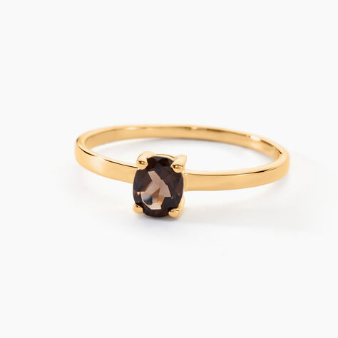 Bague Lily Or Jaune Quartz - Bagues solitaires Femme | Histoire d&rsquo;Or