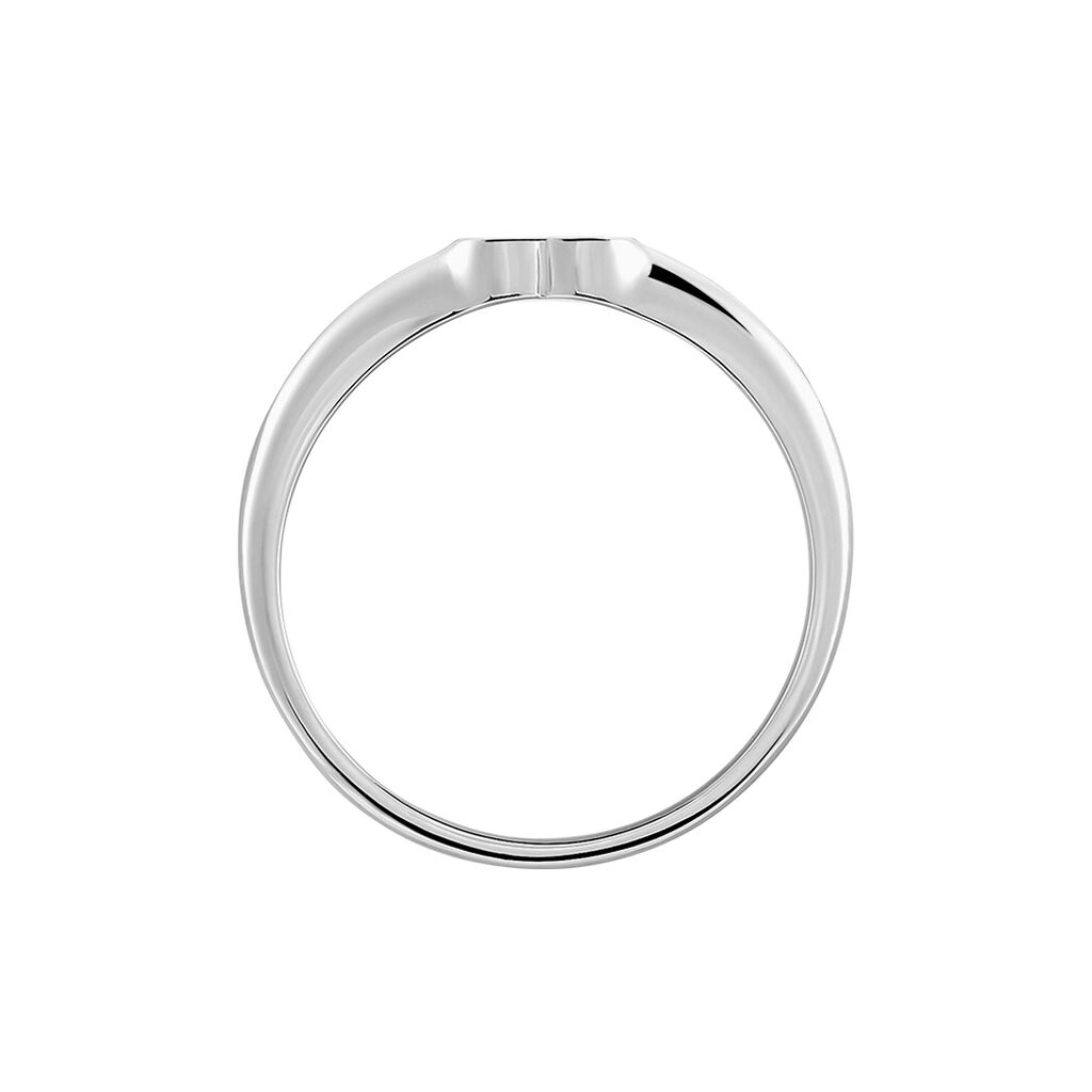 Chevalière Argent Deep In Love Oxydes De Zirconium - Bagues avec pierre Femme | Histoire d’Or