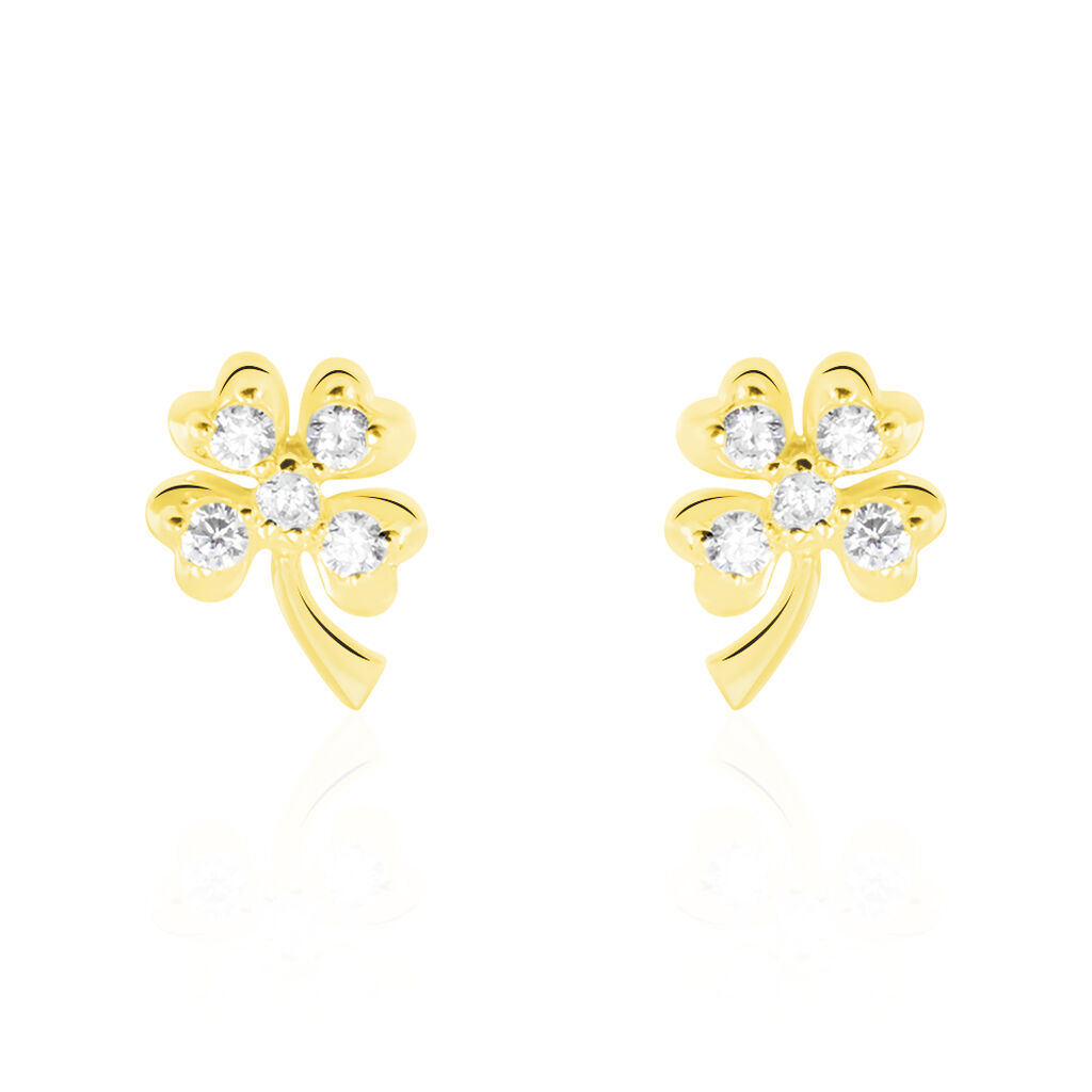 Boucles D'oreilles Or Jaune Verdiane Oxydes - Boucles d'oreilles pendantes Femme | Histoire d’Or