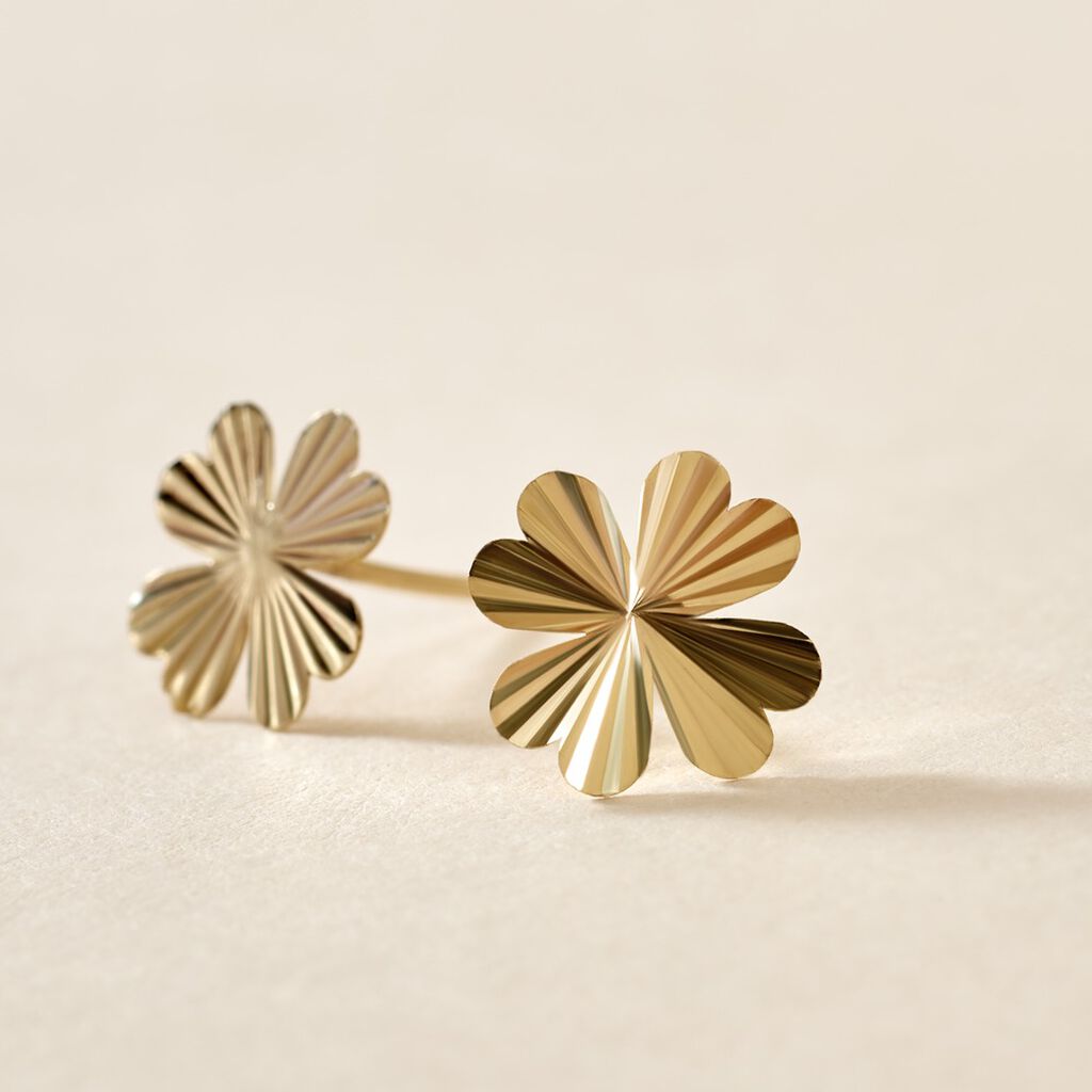 Boucles D'oreilles Puces Dag Or Jaune - Clous d'oreilles Femme | Histoire d’Or