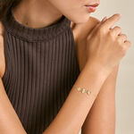 Bracelet Sunrays Plaqu&eacute; Or Jaune Oxyde De Zirconium - Bracelets Pierre Femme | Histoire d&rsquo;Or