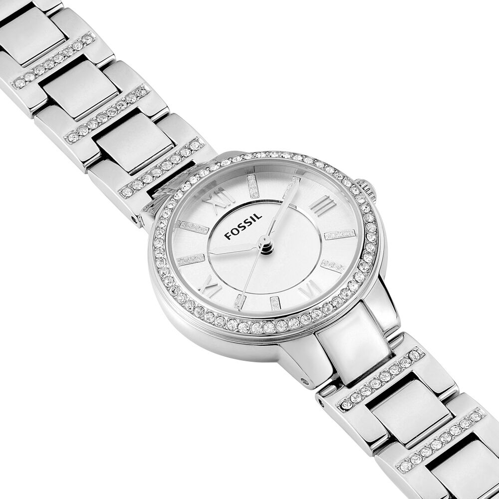 Montres Fossil ES3282 Acier Clip Strass Ronde Blanc Ronde - HIMFBQF05M0 •  Histoire d'Or