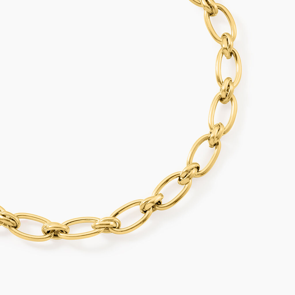Collier Maille Perry Acier Dor&eacute; - Chaines Femme | Histoire d&rsquo;Or