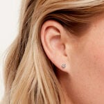 Boucles D'Oreilles Puces Ka&iuml;la Argent Blanc - Boucles d'oreilles fantaisie Femme | Histoire d&rsquo;Or