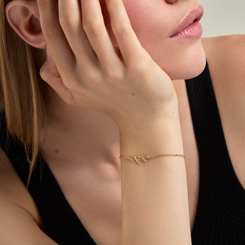 Bracelet Mayron Argent Dor&eacute; A L'Or 750/1000 - F&ecirc;te des m&egrave;res Femme | Histoire d&rsquo;Or
