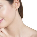 Boucles D'oreilles Or Jaune Ernesta C&oelig;ur Oxydes - Clous d'oreilles Femme | Histoire d&rsquo;Or