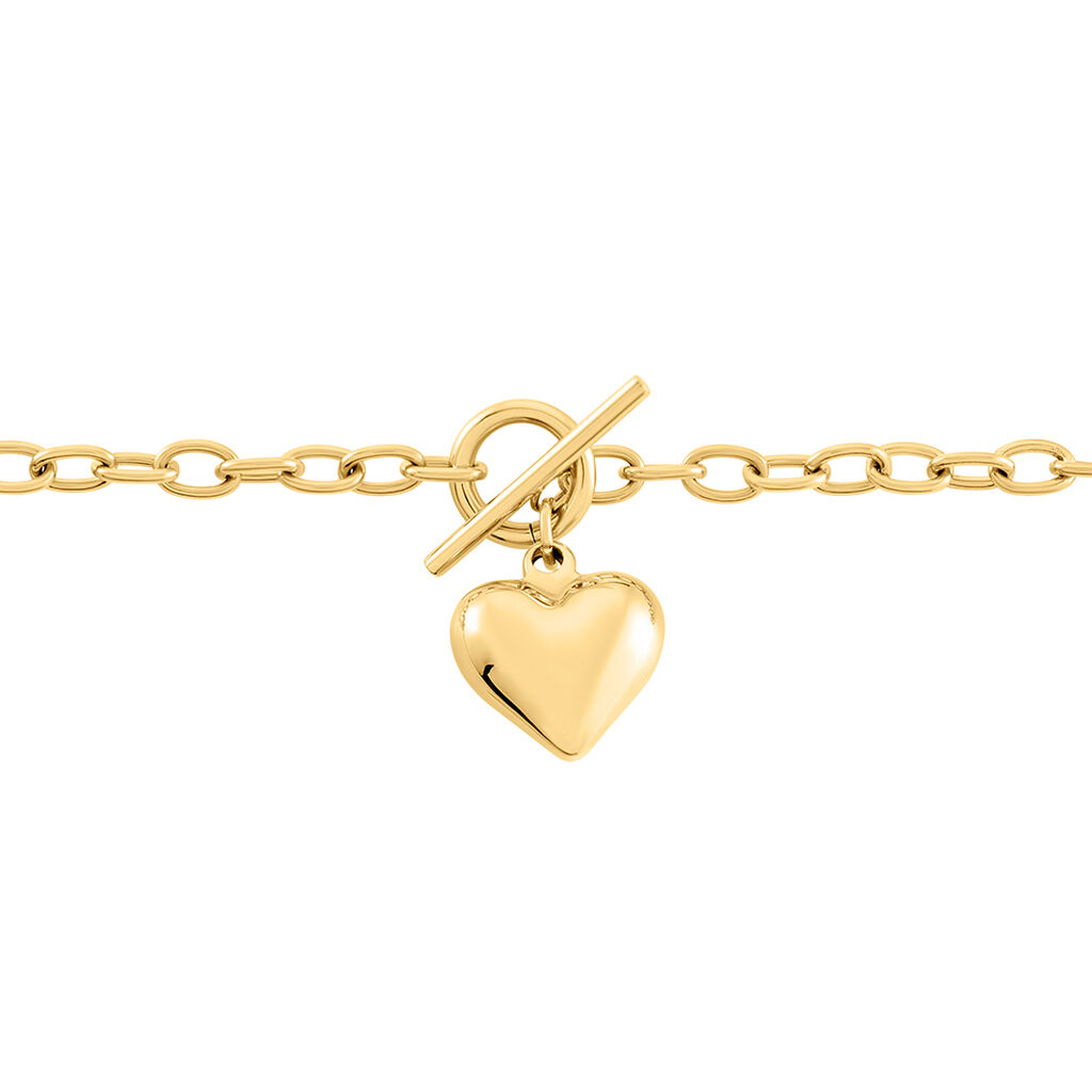 Bracelet Heartbeat Acier Doré - Bracelets Femme | Histoire d’Or