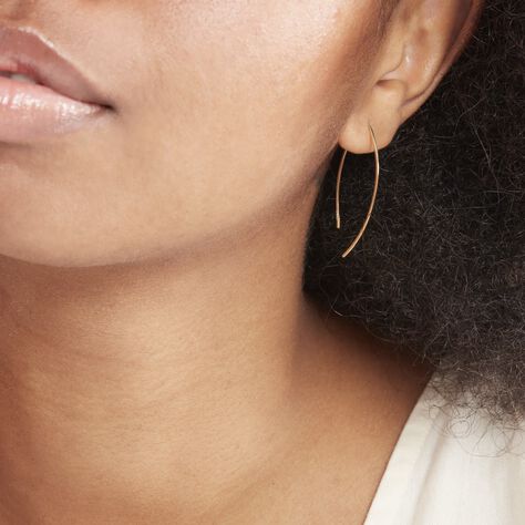 Créoles Helle Amande Or Jaune - Boucles d'oreilles créoles Femme | Histoire d’Or