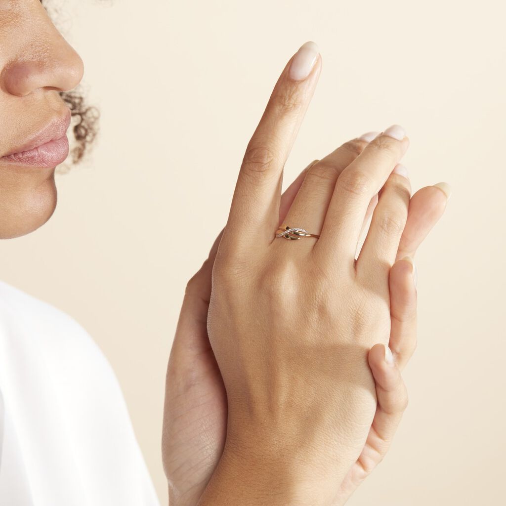 Bague Ester Or Jaune Diamant - Bagues avec pierre Femme | Histoire d’Or