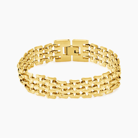 Bracelet Lady Code Acier Jaune - Nouveautés Femme | Histoire d’Or