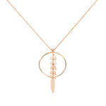 Collier Auxanne Argent Rose - Colliers fantaisie Femme | Histoire d&rsquo;Or