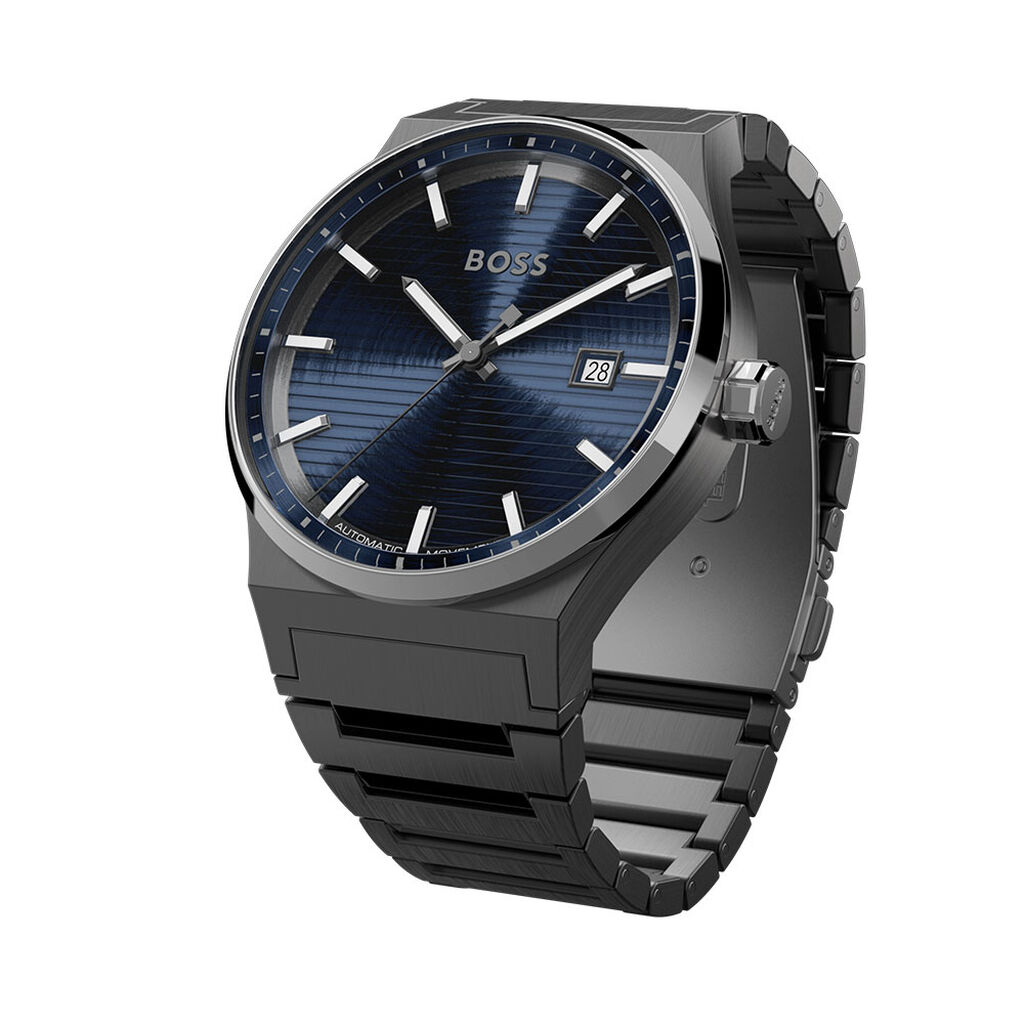 Montre Boss Candor Auto Bleu - Montres Homme | Histoire d’Or