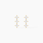 Boucles D'oreilles Puces Lorens Or Jaune Oxyde De Zirconium - Clous d'oreilles Femme | Histoire d&rsquo;Or