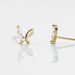 Boucles D'oreilles Puces Evaelle Papillon Or Jaune Oxyde De Zirconium - Clous d'oreilles Femme | Histoire d’Or