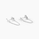 Boucles D'Oreilles Pendantes Eclat d'Aurore Argent Blanc Oxyde De Zirconium - Boucles d'oreilles fantaisie Femme | Histoire d&rsquo;Or