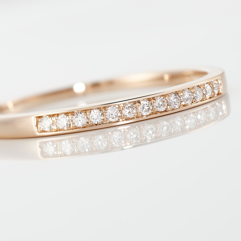 Alliance Rhea Or Rose Diamant - Bijoux Femme | Histoire d&rsquo;Or