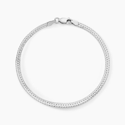 Bracelet Maille Thiane Argent Blanc - Bracelets chaîne Femme | Histoire d’Or