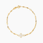 Bracelet Crescentius Argent Dor&eacute; A L'Or 750/1000 - Bijoux sans pierre Femme | Histoire d&rsquo;Or