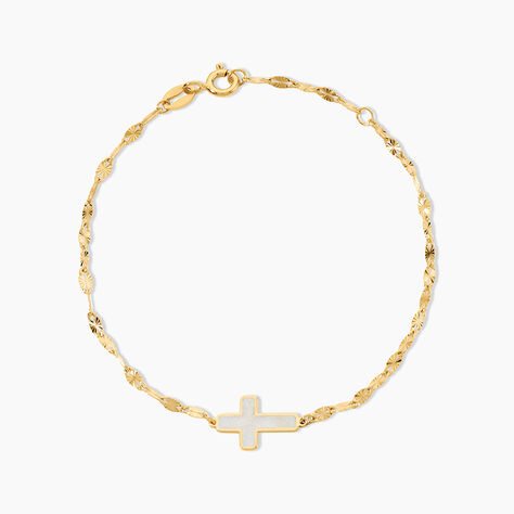Bracelet Crescentius Argent Dor&eacute; A L'Or 750/1000 - Bijoux sans pierre Femme | Histoire d&rsquo;Or