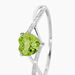 Bague Clothilde Or Blanc Peridot Et Oxyde - Bagues solitaires Femme | Histoire d’Or