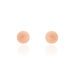 Boucles D'oreilles Puces Fidelia Boule Sablee Or Rose - Clous d'oreilles Femme | Histoire d’Or