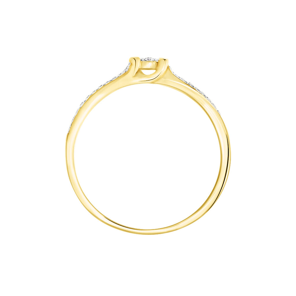 Bague Josane Or Jaune Diamant - Bagues avec pierre Femme | Histoire d’Or