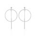 Boucles D'oreilles Pendantes Enissa Argent Blanc - Boucles d'oreilles fantaisie Femme | Histoire d’Or